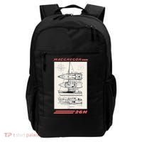 MacGregor 26M Sailboat Line Drawing Backpack thumb 0