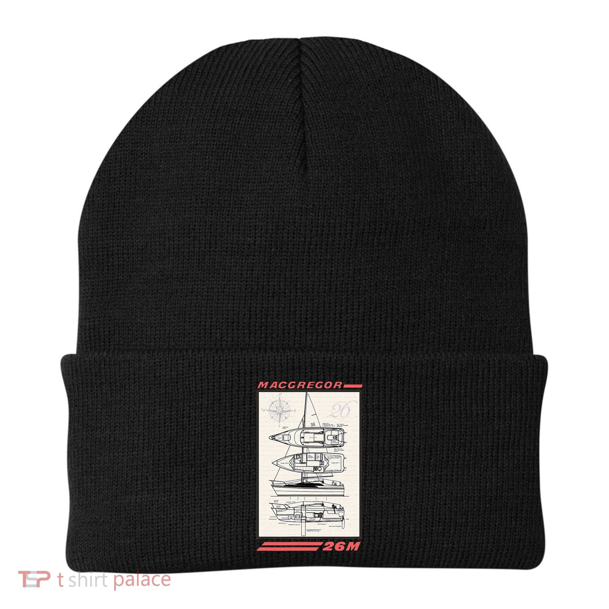 MacGregor 26M Sailboat Line Drawing Beanie