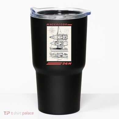 MacGregor 26M Sailboat Line Drawing Tumbler