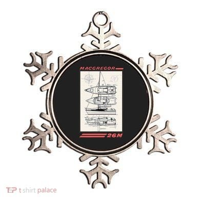 MacGregor 26M Sailboat Line Drawing Ornament