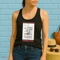 MacGregor 26M Sailboat Line Drawing Women's Tank Top thumb 2