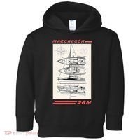 MacGregor 26M Sailboat Line Drawing Toddler Hoodie thumb 0