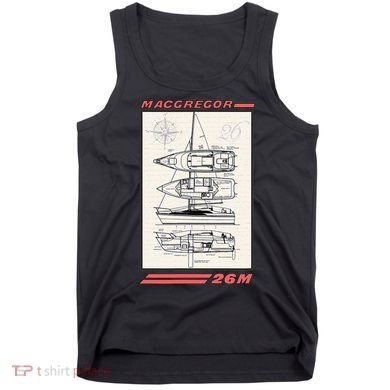 MacGregor 26M Sailboat Line Drawing Tank Top