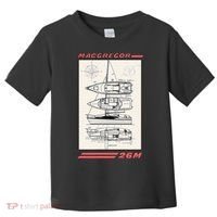 MacGregor 26M Sailboat Line Drawing Toddler T-Shirt thumb 0