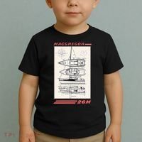 MacGregor 26M Sailboat Line Drawing Toddler T-Shirt thumb 2
