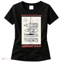 MacGregor 26M Sailboat Line Drawing Women's T-Shirt thumb 0