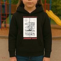 MacGregor 26M Sailboat Line Drawing Kids Hoodie thumb 3