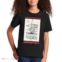 MacGregor 26M Sailboat Line Drawing Kids T-Shirt thumb 2