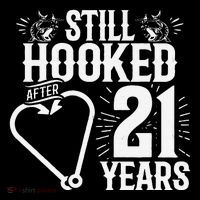 Married 21 Years Fishing Couple 21st Wedding Anniversary Coffee Mug thumb 5