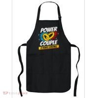 Married 2 Years Power Couple 2nd Wedding Anniversary Apron thumb 0