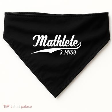 Mathlete 3 14159 Math Pi Day Mathematics Teacher Geek Nerd Cool Gift USA-Made Doggie Bandana