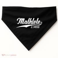 Mathlete 3 14159 Math Pi Day Mathematics Teacher Geek Nerd Cool Gift USA-Made Doggie Bandana thumb 0