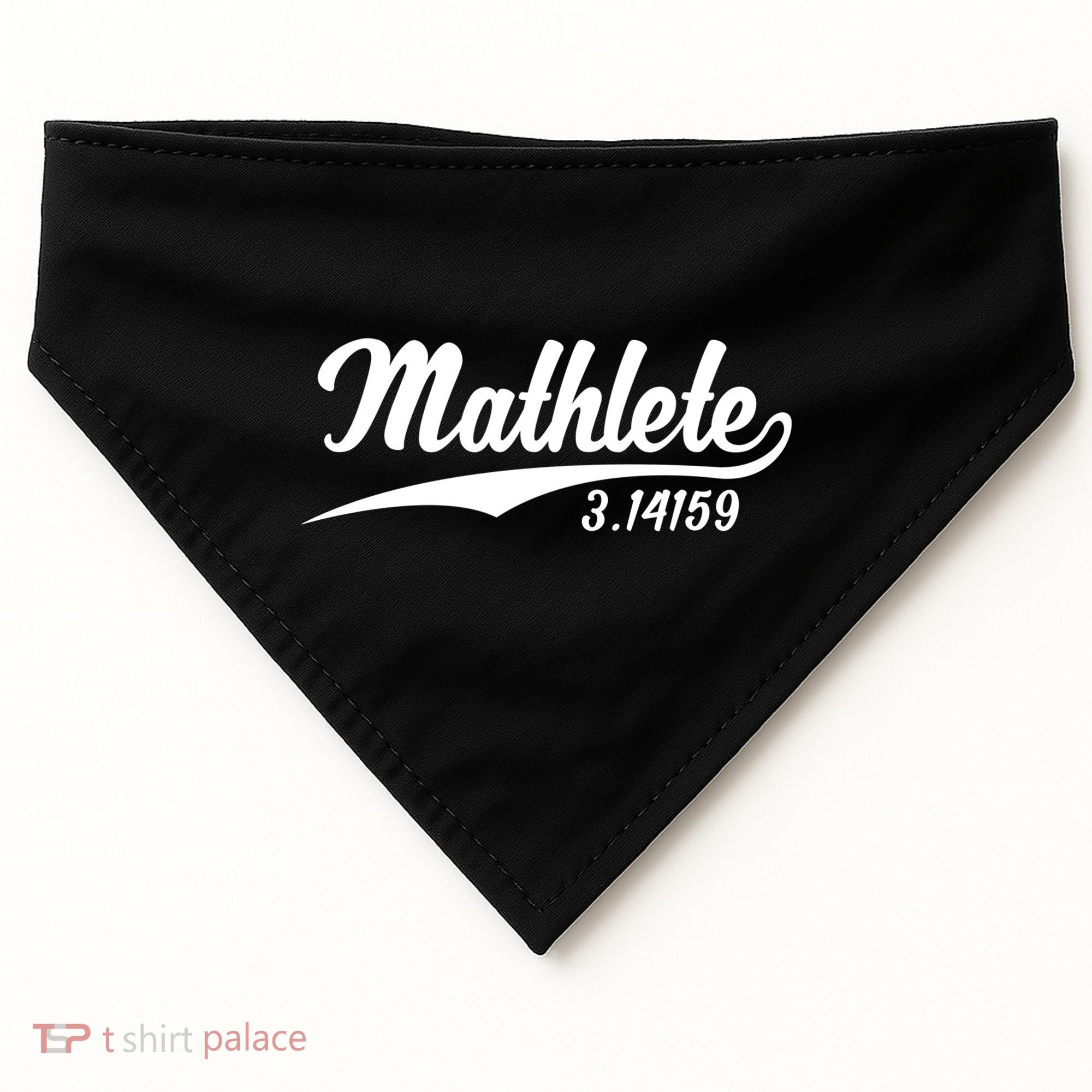 Mathlete 3 14159 Math Pi Day Mathematics Teacher Geek Nerd Cool Gift USA-Made Doggie Bandana