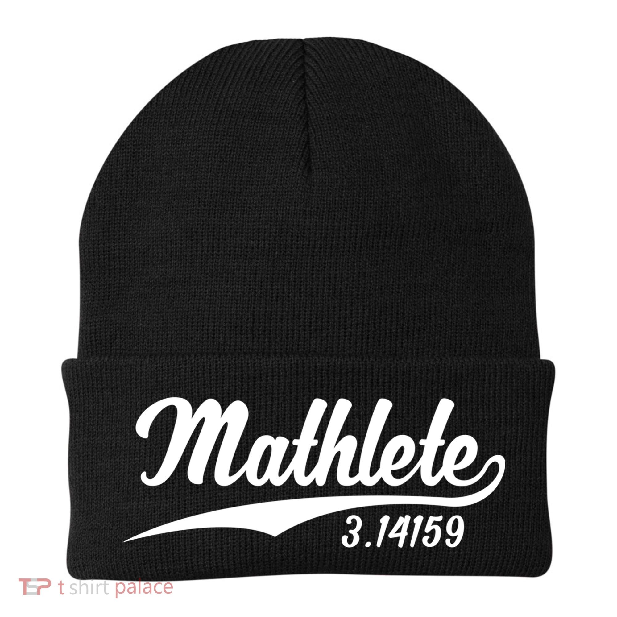 Mathlete 3 14159 Math Pi Day Mathematics Teacher Geek Nerd Cool Gift Beanie