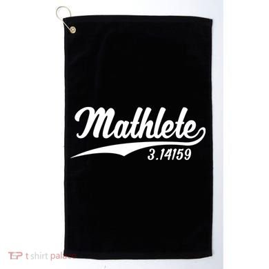 Mathlete 3 14159 Math Pi Day Mathematics Teacher Geek Nerd Cool Gift Golf Towel