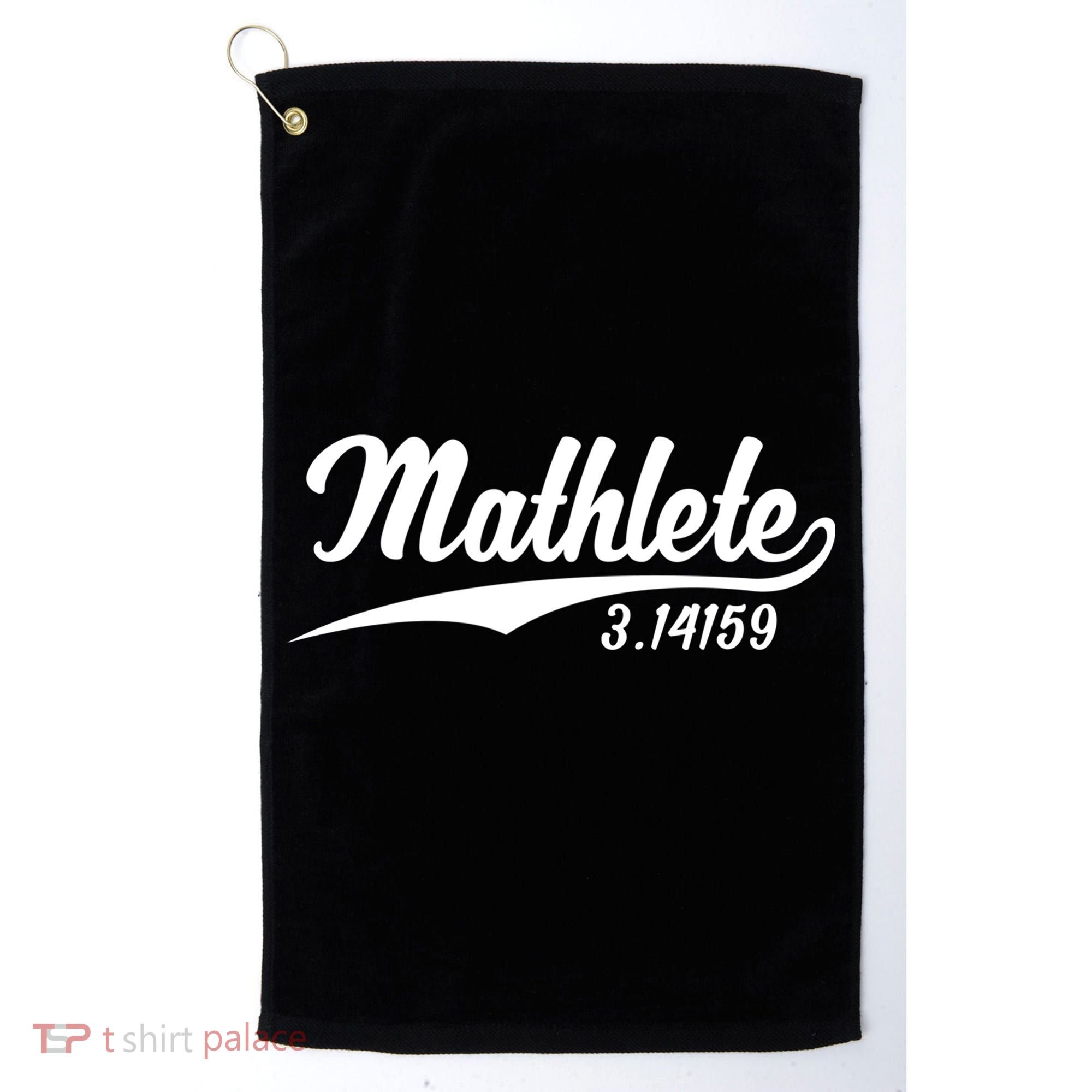 Mathlete 3 14159 Math Pi Day Mathematics Teacher Geek Nerd Cool Gift Golf Towel