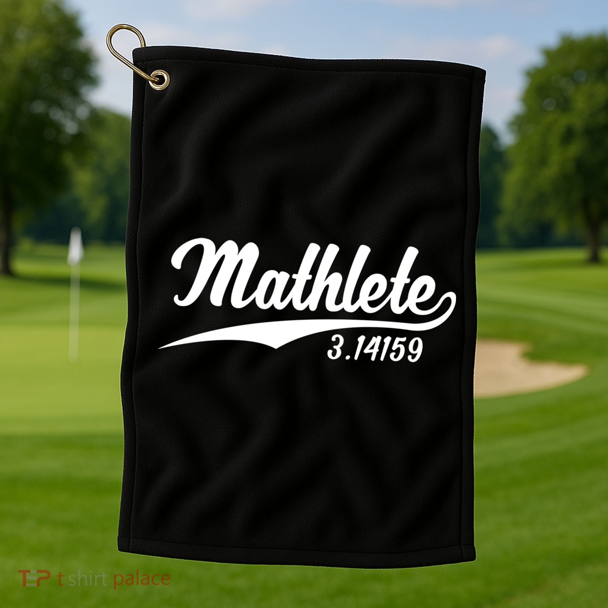 Mathlete 3 14159 Math Pi Day Mathematics Teacher Geek Nerd Cool Gift Golf Towel