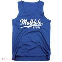 Mathlete 3 14159 Math Pi Day Mathematics Teacher Geek Nerd Cool Gift Tank Top thumb 0