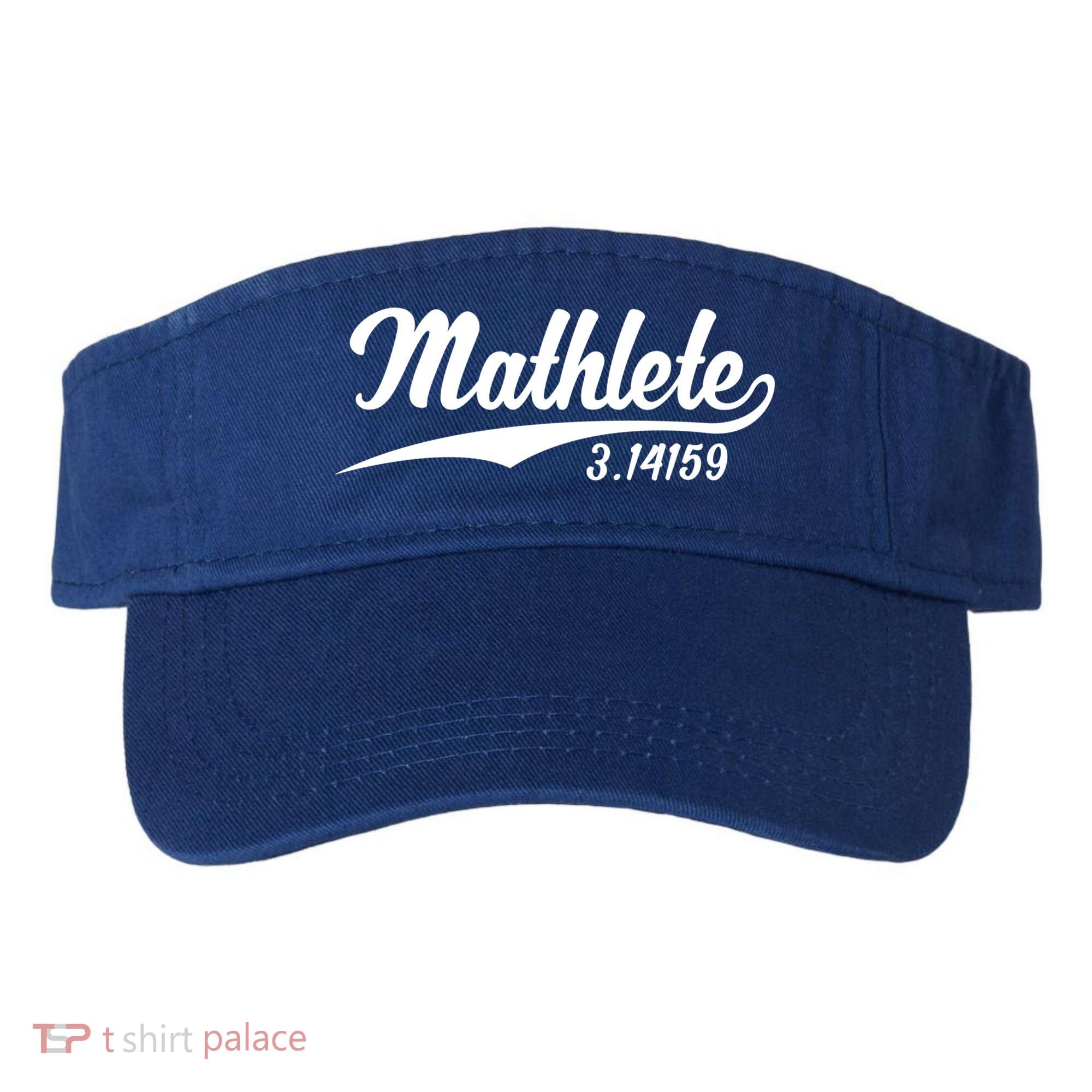 Mathlete 3 14159 Math Pi Day Mathematics Teacher Geek Nerd Cool Gift Visor