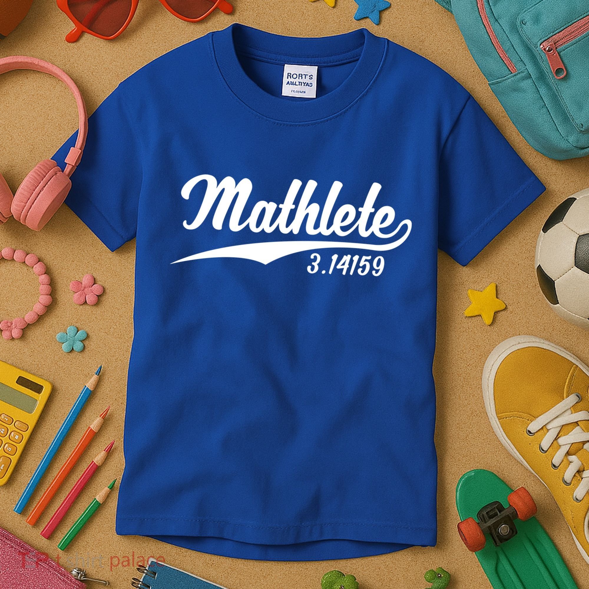 Mathlete 3 14159 Math Pi Day Mathematics Teacher Geek Nerd Cool Gift Kids T-Shirt