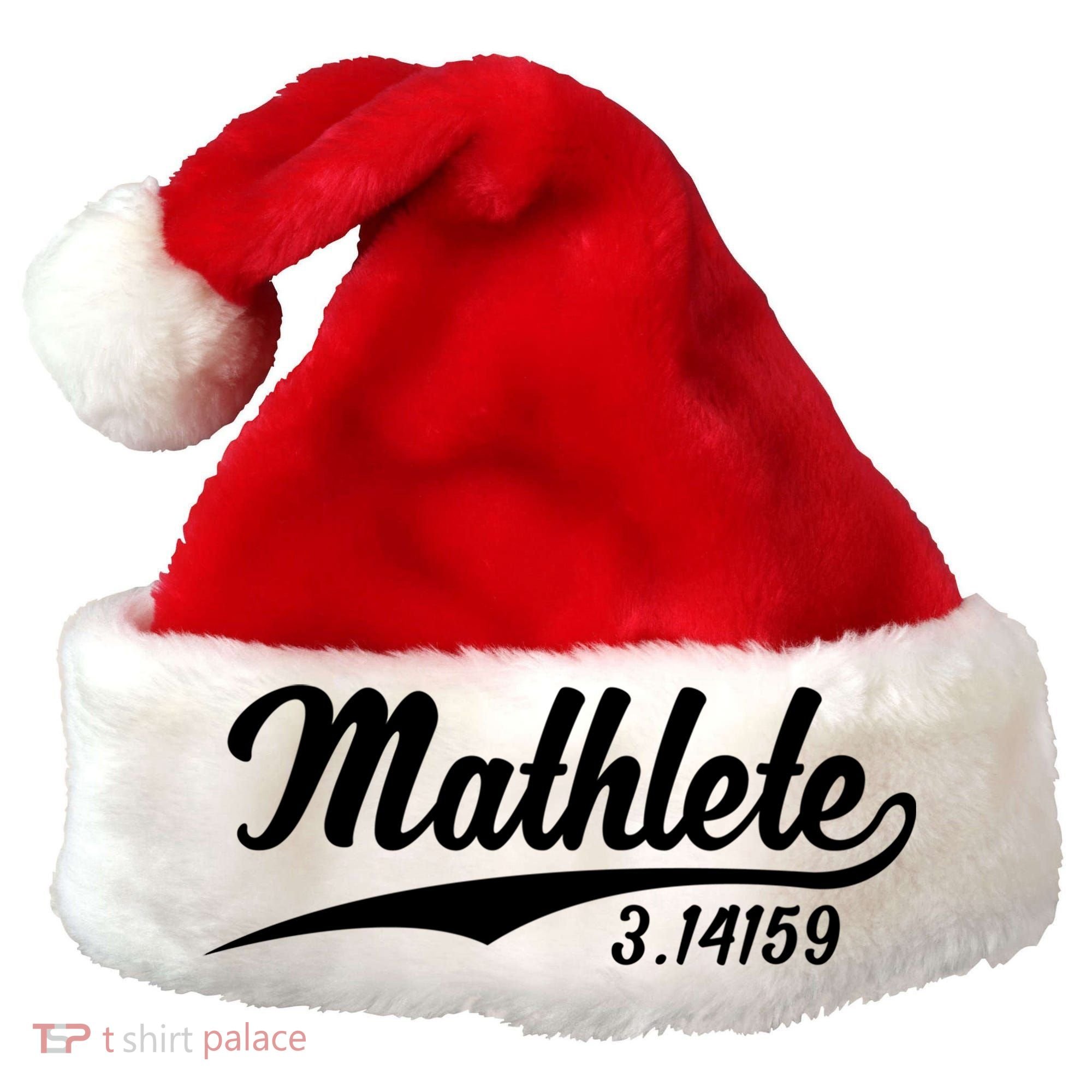 Mathlete 3 14159 Math Pi Day Mathematics Teacher Geek Nerd Cool Gift Santa Hat