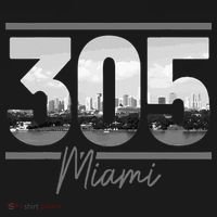 Miami 305 Area Code Skyline Florida Vintage Sweatshirt thumb 3
