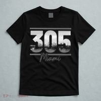 Miami 305 Area Code Skyline Florida Vintage T-Shirt thumb 5