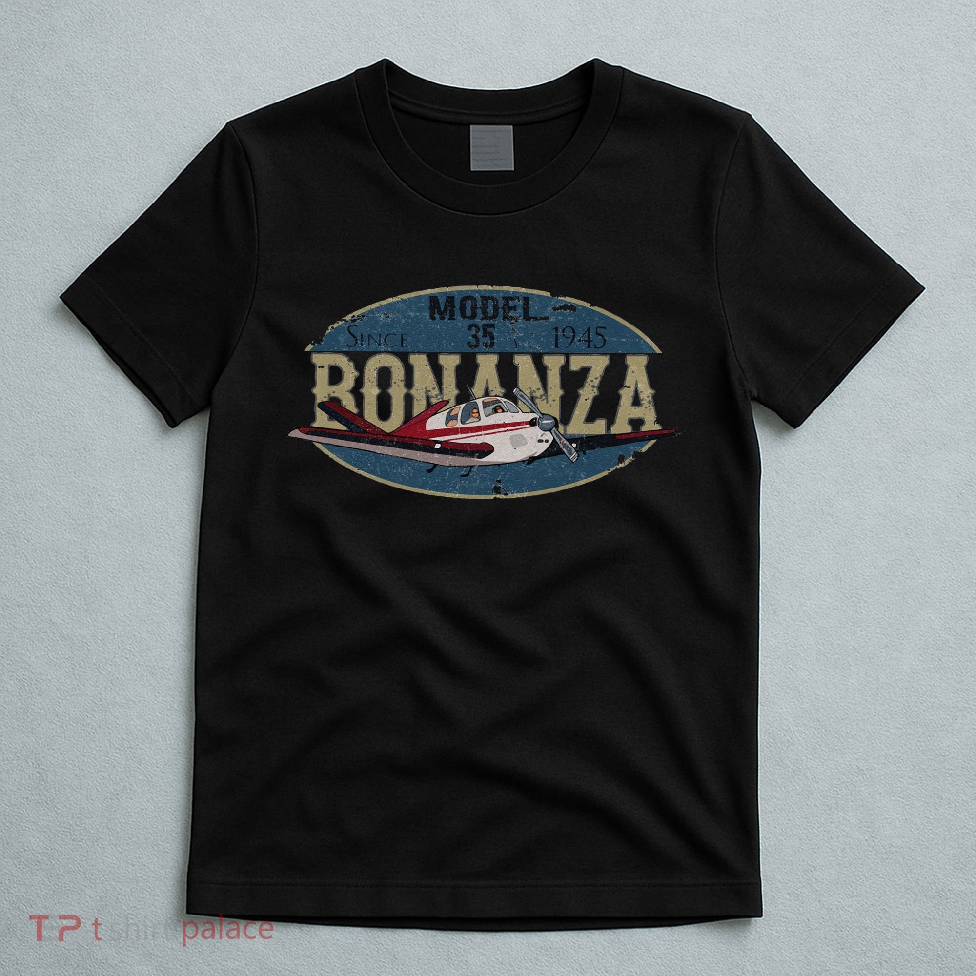 Model 35 Bonanza Since 1945 Retro Vintage Airplane Pilot T-Shirt