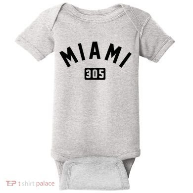 Miami 305 Classic City Baby Bodysuit
