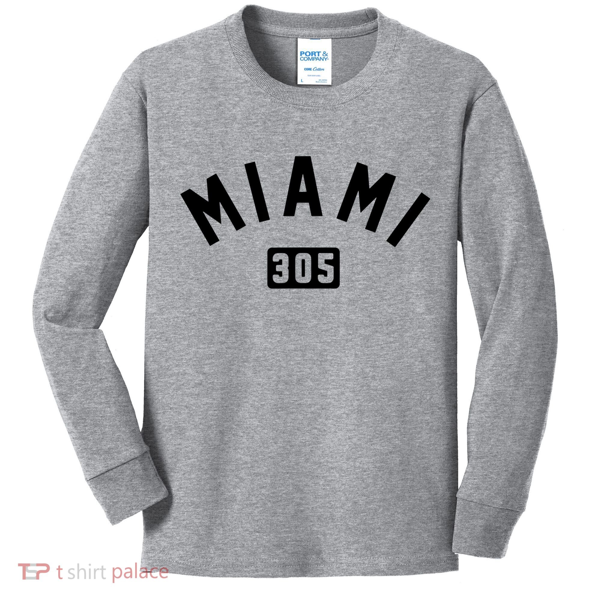 Miami 305 Classic City Kids Long Sleeve Shirt