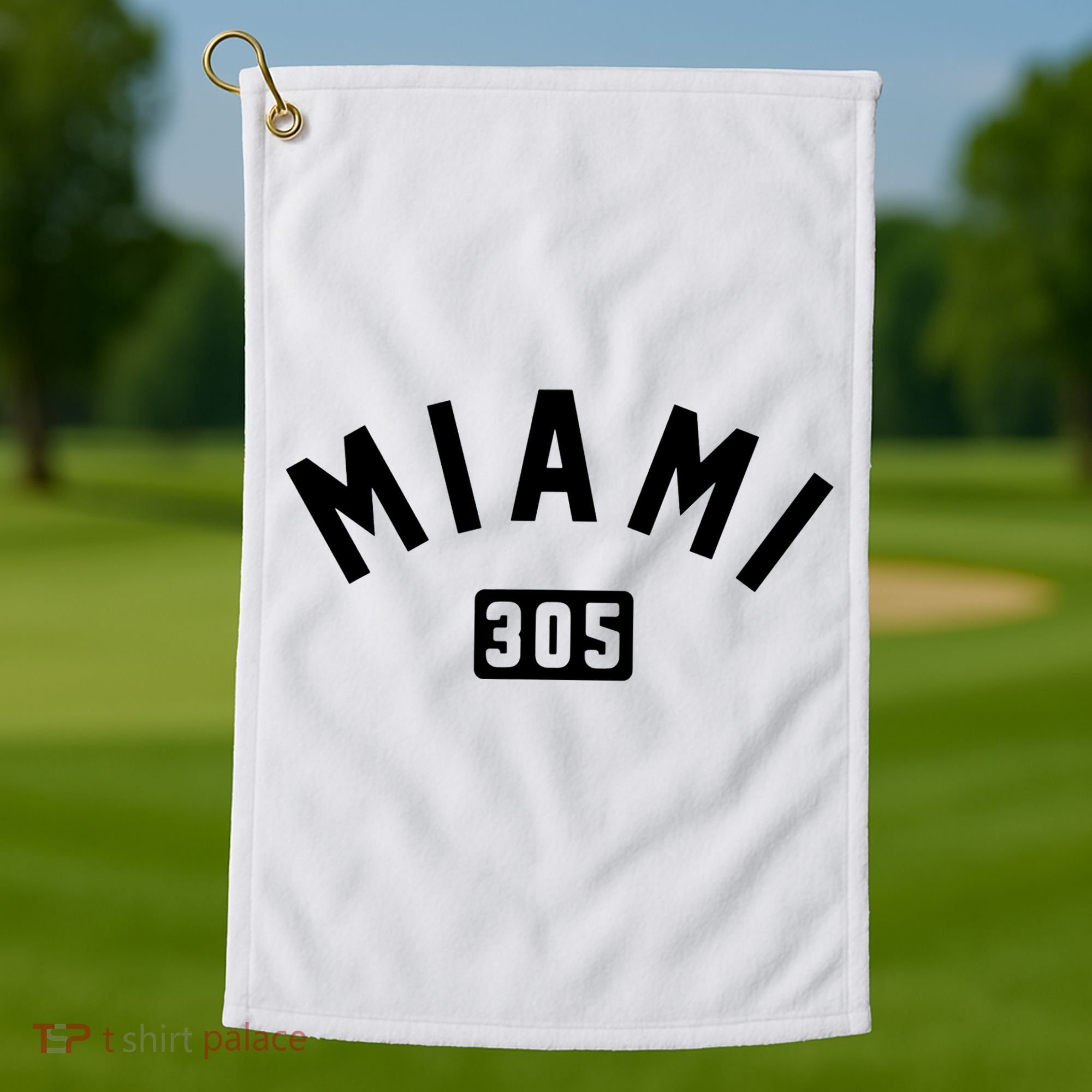Miami 305 Classic City Golf Towel