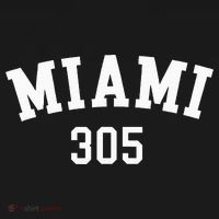 Miami 305 Usa American College Font Long Sleeve Shirt thumb 2