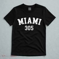 Miami 305 Usa American College Font T-Shirt thumb 5