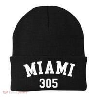 Miami 305 Usa American College Font Beanie thumb 0