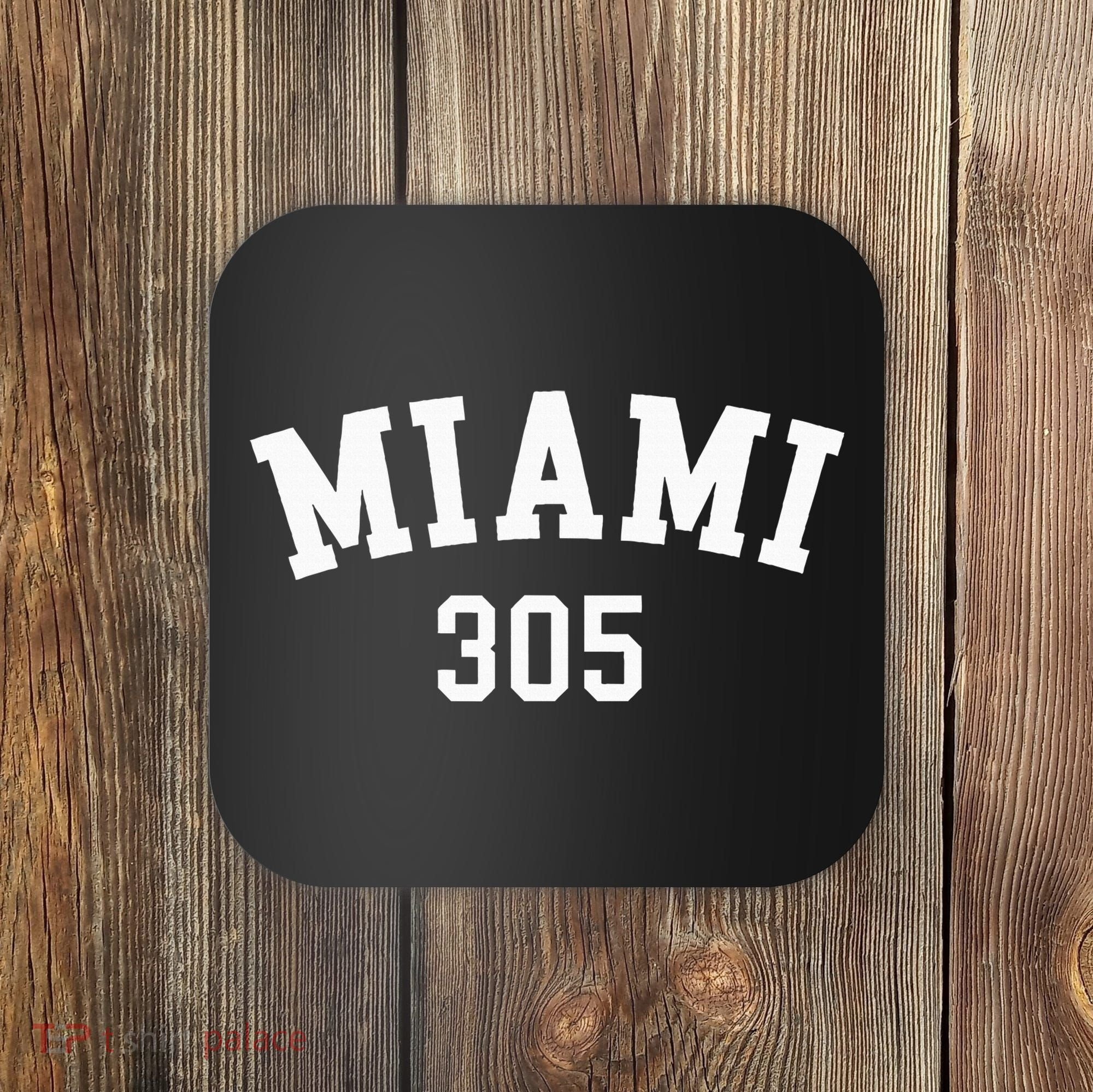 Miami 305 Usa American College Font Coaster