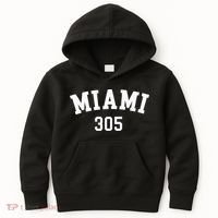 Miami 305 Usa American College Font Kids Hoodie thumb 0