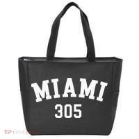 Miami 305 Usa American College Font Tote Bag thumb 0