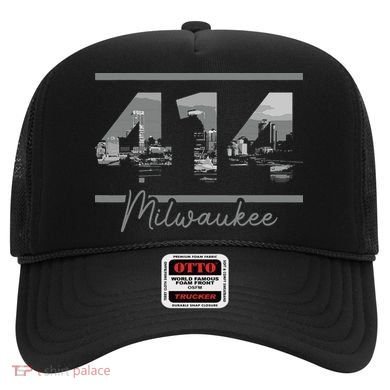 Milwaukee 414 Area Code Skyline Wisconsin Vintage Hat