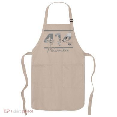 Milwaukee 414 Area Code Skyline Wisconsin Vintage Apron