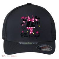 My 4th Birthday Funny Birthday Party Girl Flexfit Unipanel Trucker Cap thumb 0