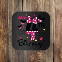 My 4th Birthday Funny Birthday Party Girl Coaster thumb 0