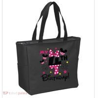 My 4th Birthday Funny Birthday Party Girl Tote Bag thumb 2
