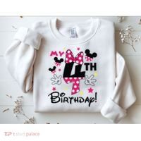 My 4th Birthday Funny Birthday Party Girl Sweatshirt thumb 2