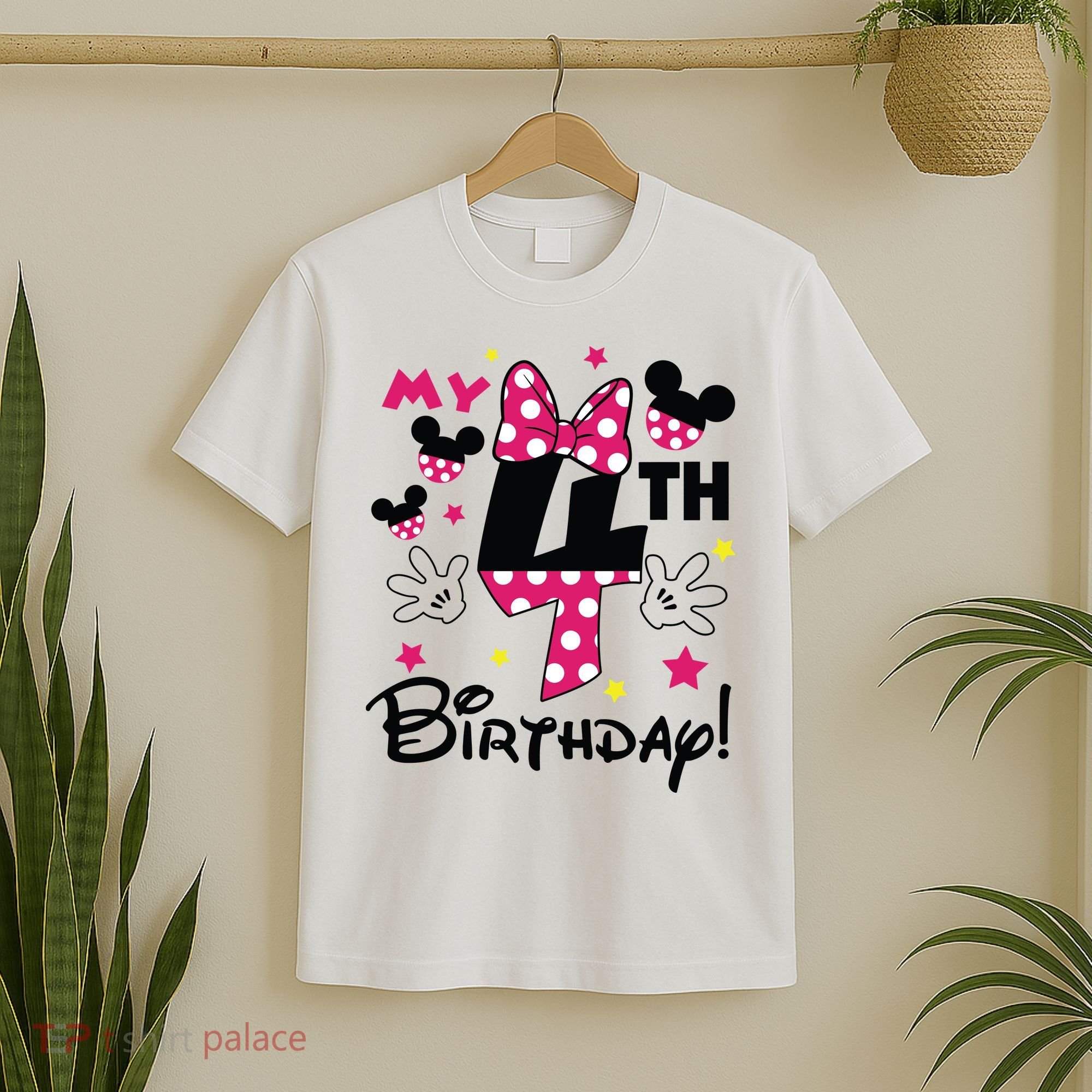 My 4th Birthday Funny Birthday Party Girl T-Shirt