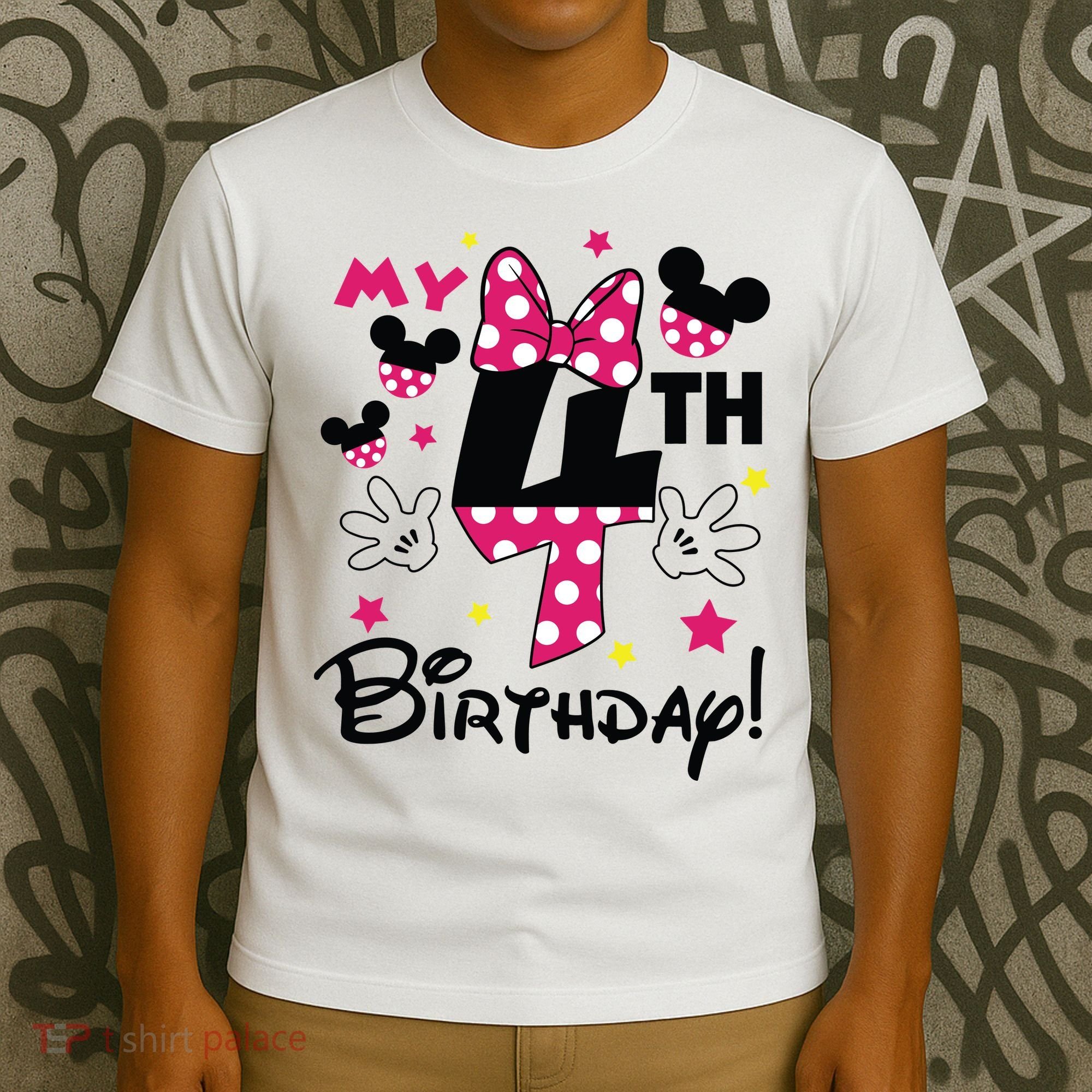 My 4th Birthday Funny Birthday Party Girl T-Shirt