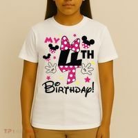 My 4th Birthday Funny Birthday Party Girl T-Shirt thumb 4