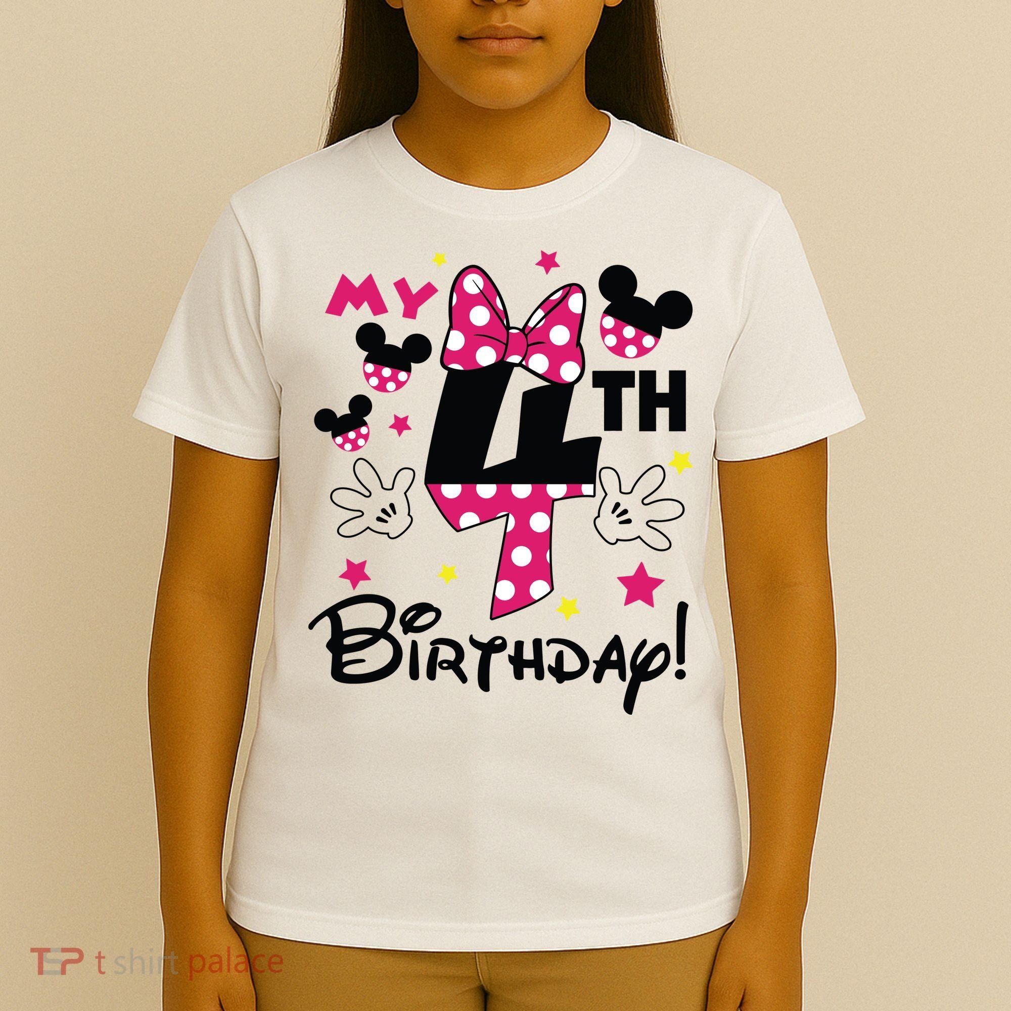 My 4th Birthday Funny Birthday Party Girl T-Shirt