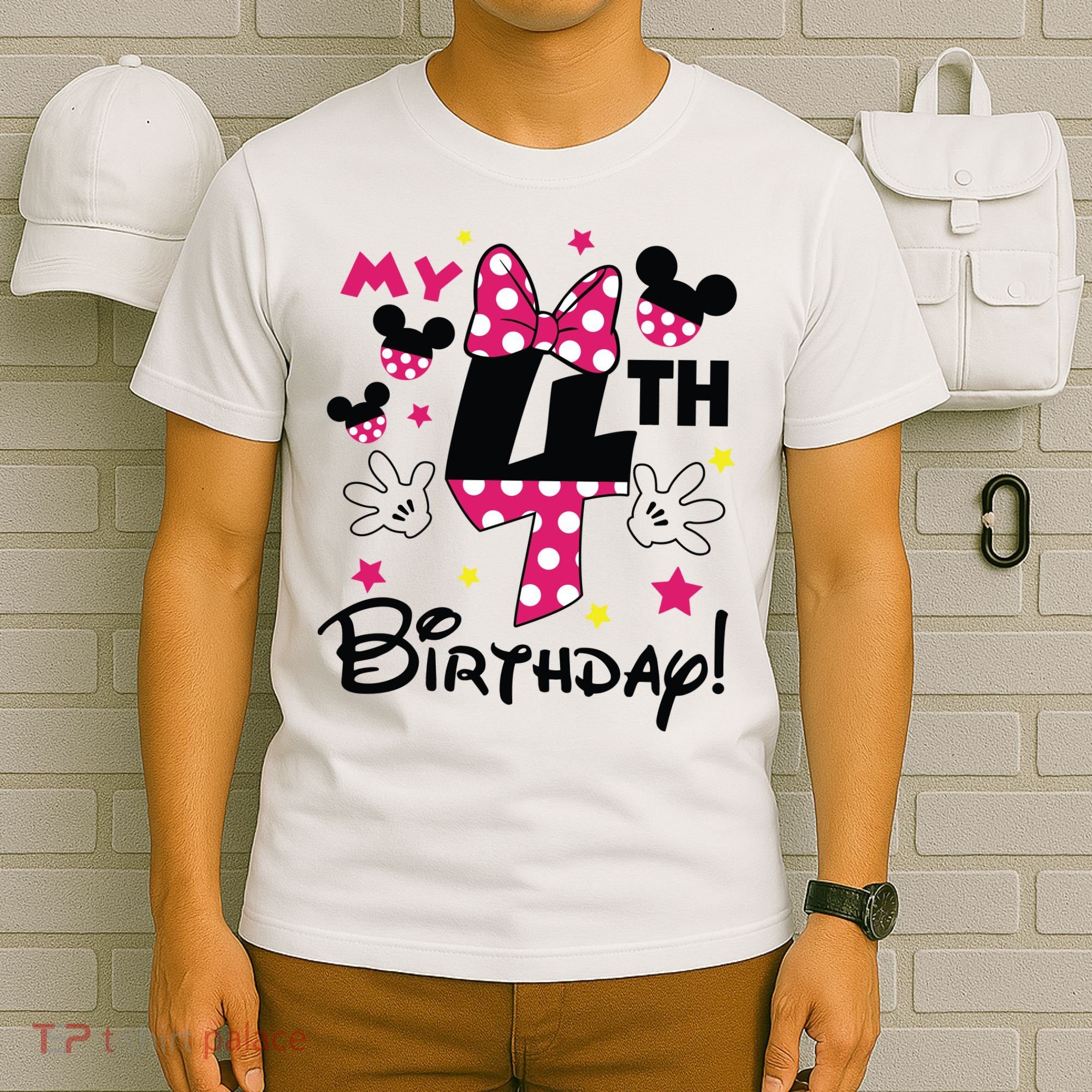 My 4th Birthday Funny Birthday Party Girl T-Shirt