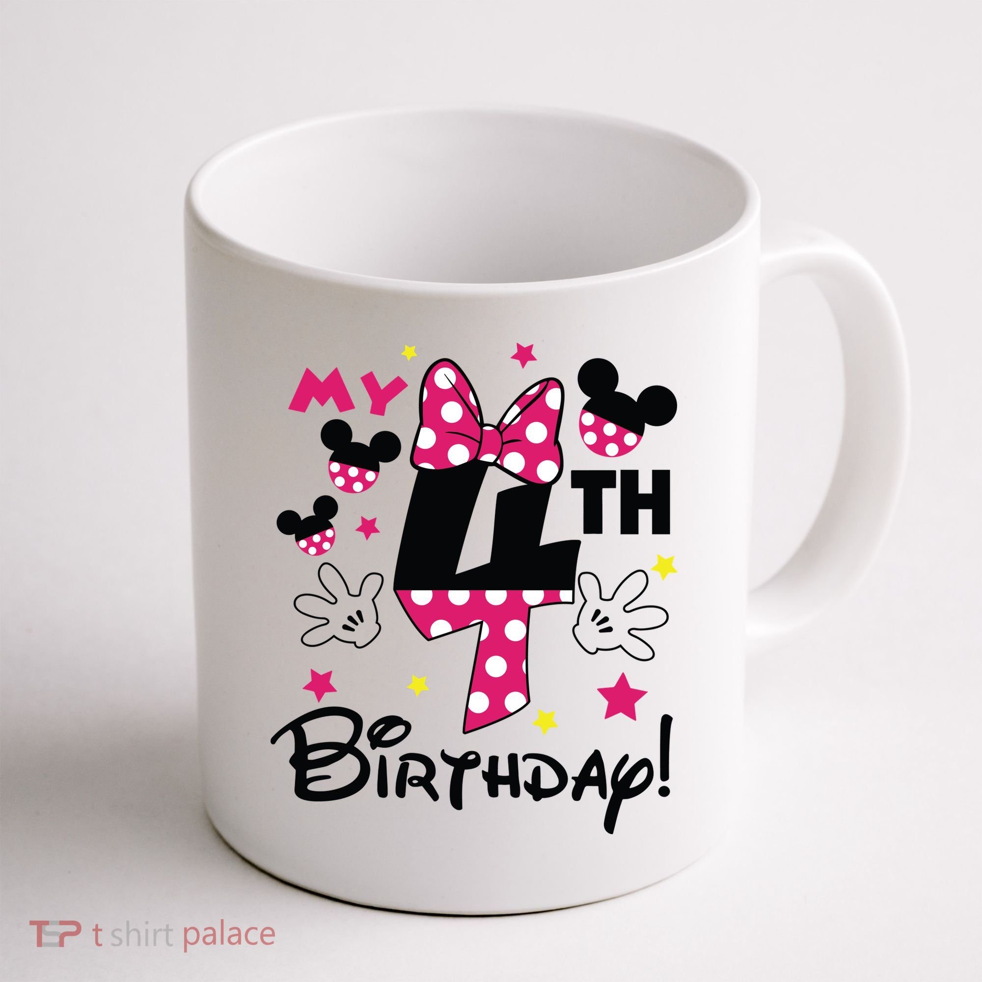 My 4th Birthday Funny Birthday Party Girl Coffee Mug