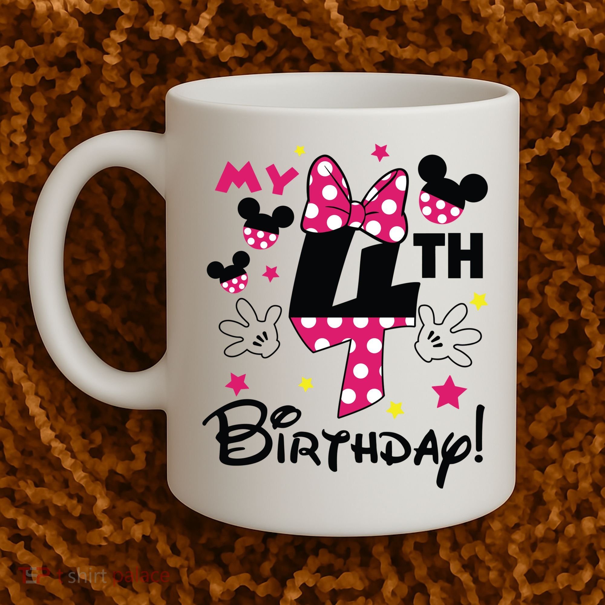 My 4th Birthday Funny Birthday Party Girl Coffee Mug